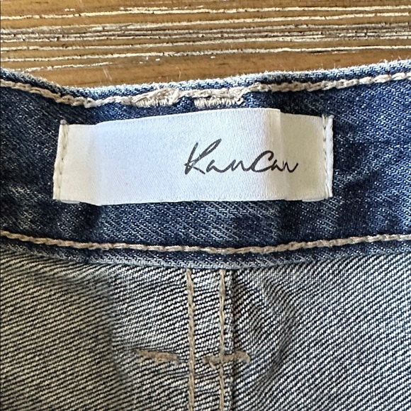 KanCan High Rise Distressed 90's Flare Medium Wash Denim Jeans Size 3/25 - Picture 4 of 15